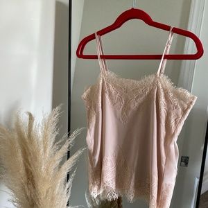 Blush lace cami